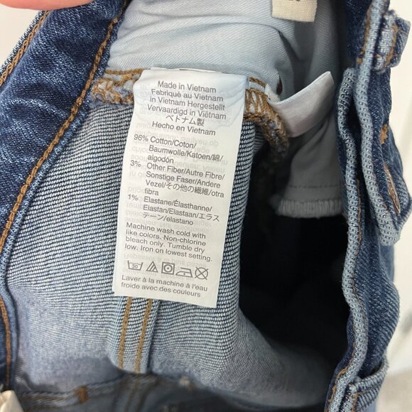 Madewell Size 23 Blue Mid Rise Classic Straight Leg Ankle Cropped Jeans - Picture 11 of 14